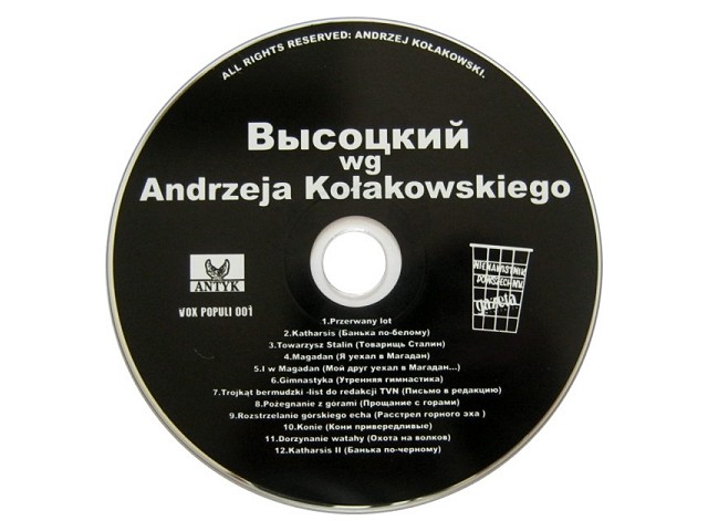 Andrzej Kołakowski Wysocki według Kołakowskiego 