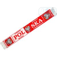 SZPOL46: Polska - szalik tkany